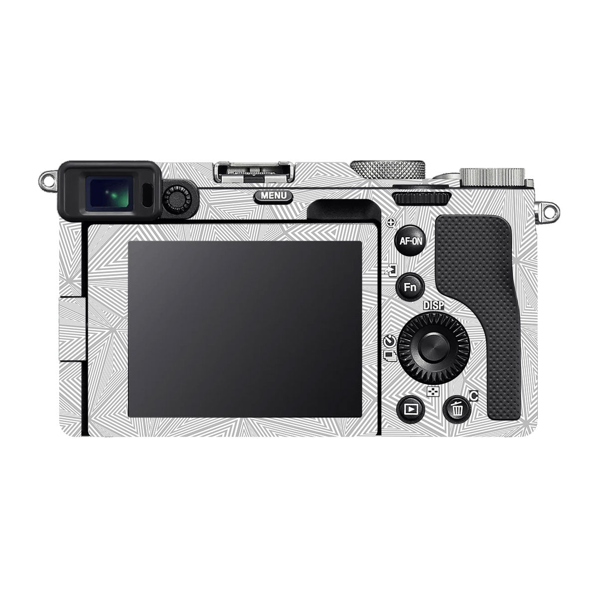 Textured Silver Prism Geometric Sony A7 C Camera Skin