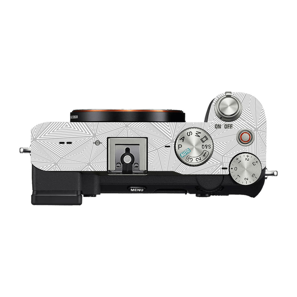 Textured Silver Prism Geometric Sony A7 C Camera Skin