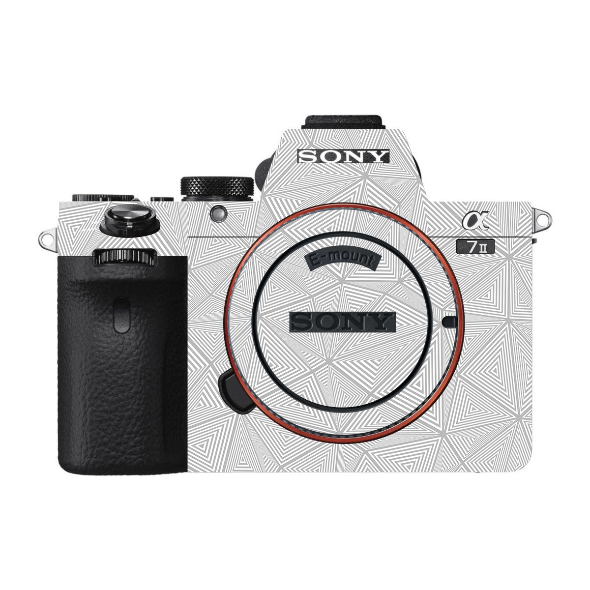 Textured Silver Prism Geometric Sony A7 II Camera Skin