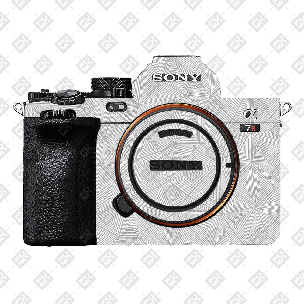 Textured Silver Prism Geometric Sony A7 S Camera Skin
