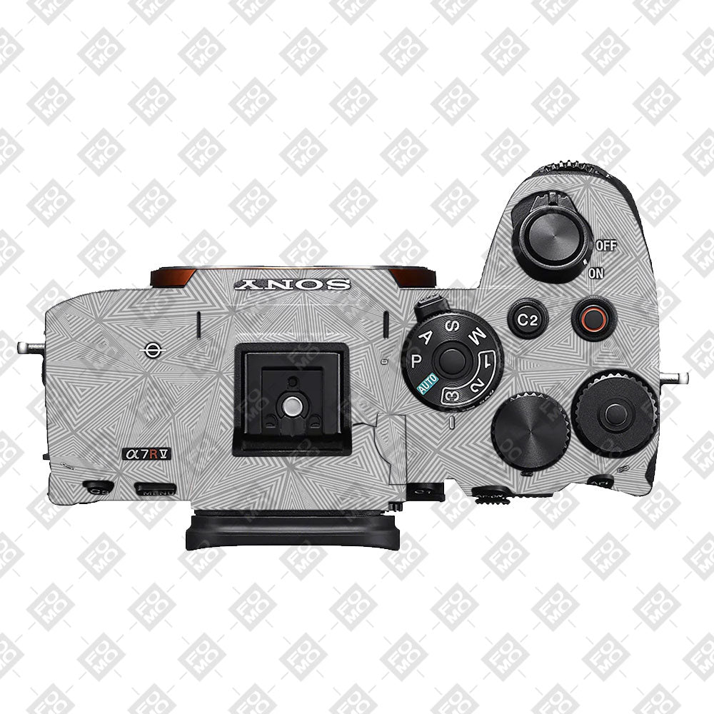 Textured Silver Prism Geometric Sony A7 S Camera Skin