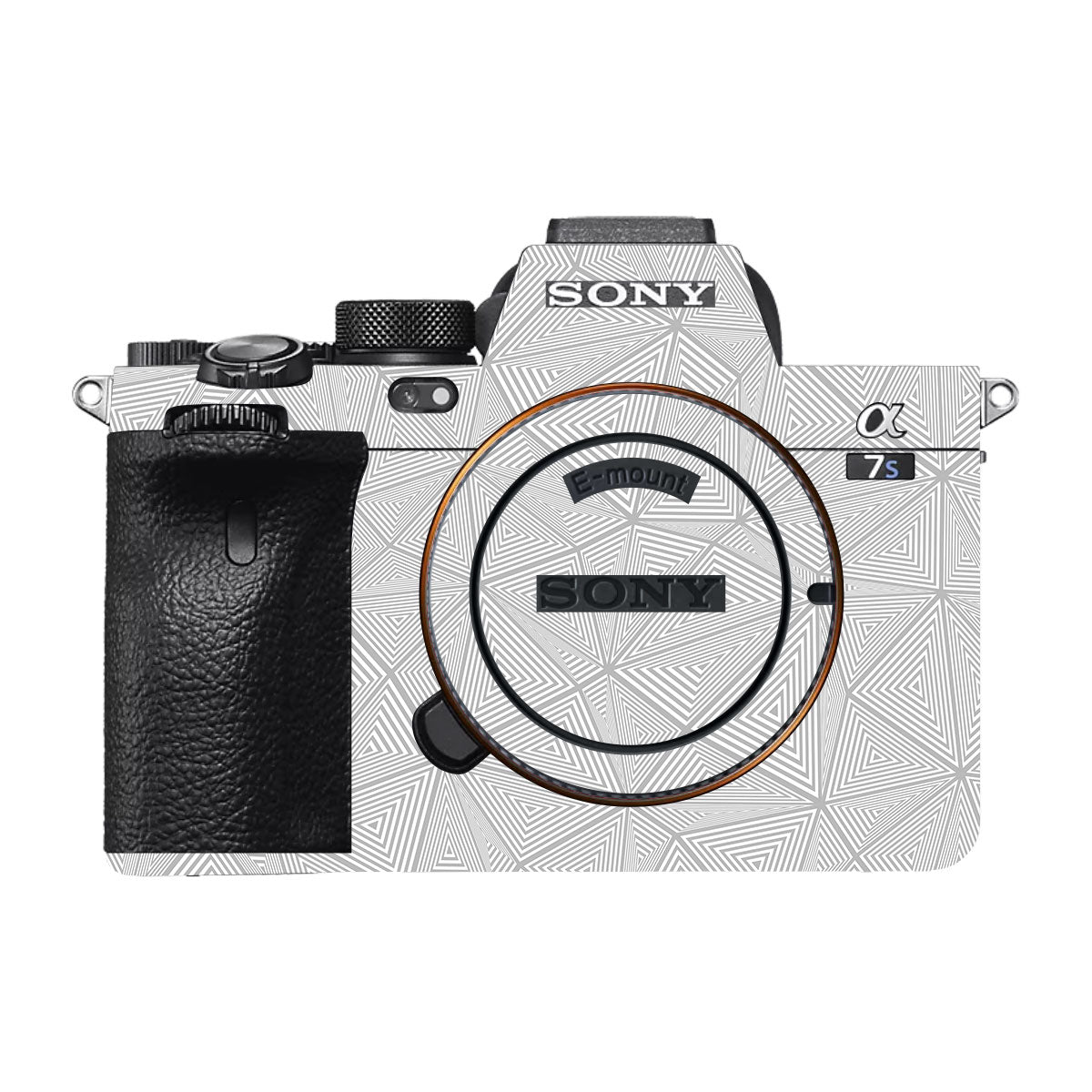 Textured Silver Prism Geometric Sony A7S II Camera Skins