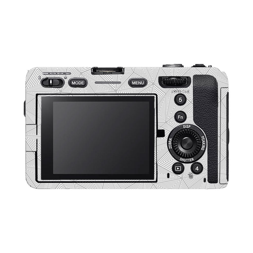 Textured Silver Prism Geometric Sony FX3 Camera Skin