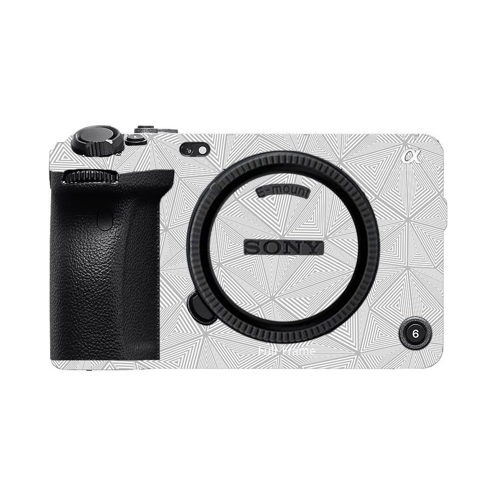 Textured Silver Prism Geometric Sony FX3 Camera Skin