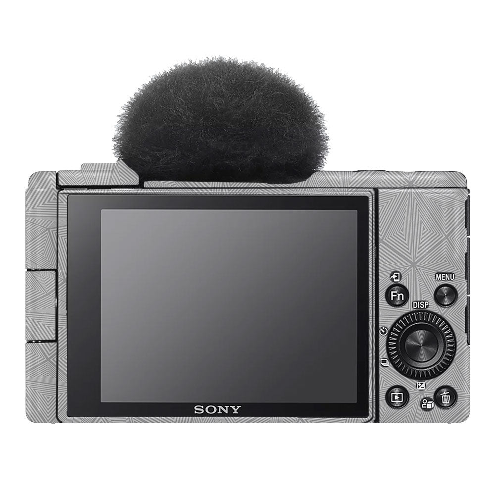 Textured Silver Prism Geometric Sony ZV-1F Camera Skin