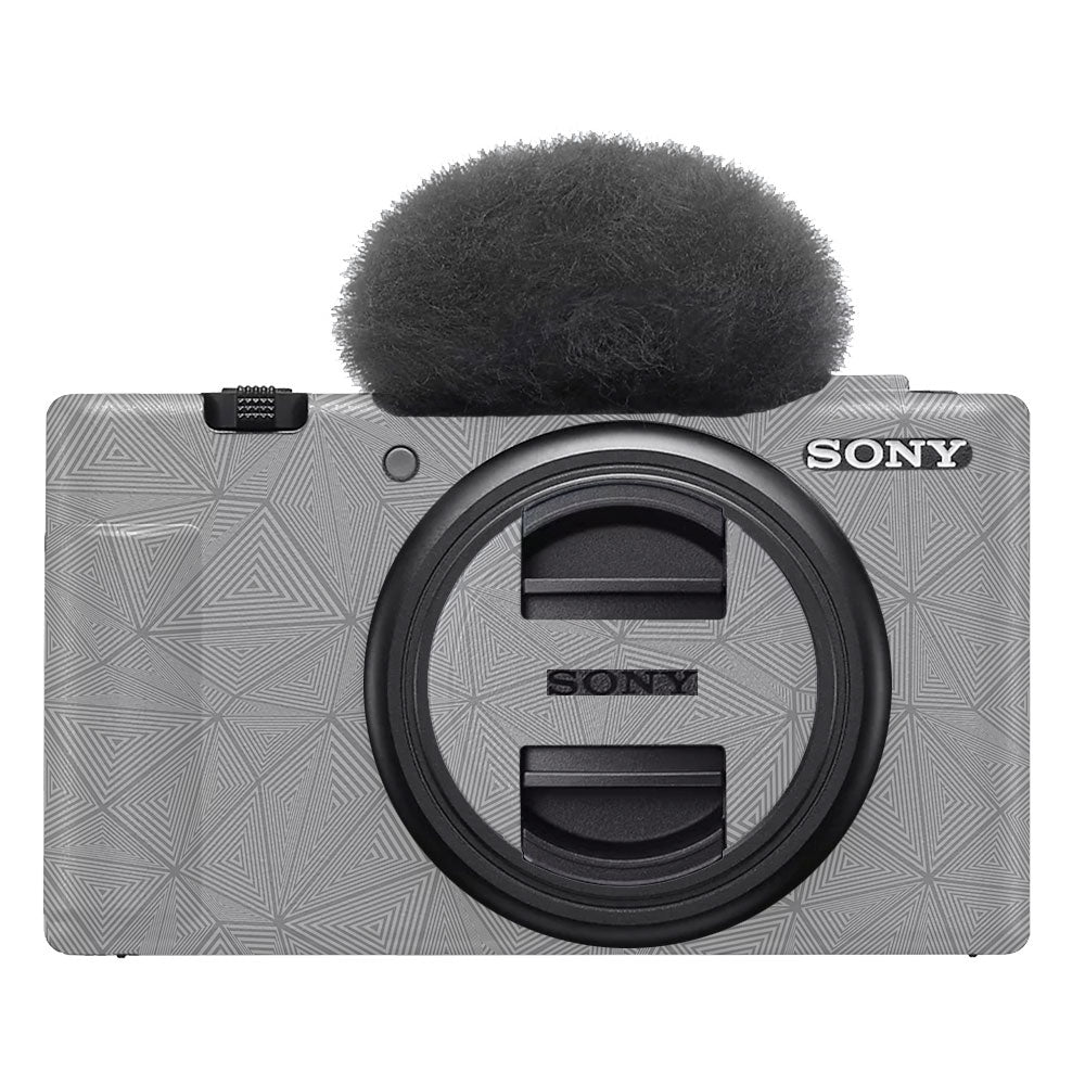 Textured Silver Prism Geometric Sony ZV-1F Camera Skin