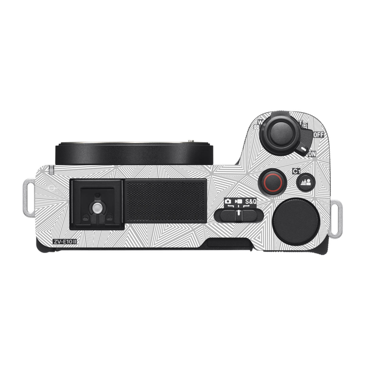Textured Silver Prism Geometric Sony ZV-E10 Mark II Camera Skin