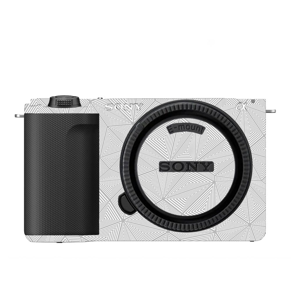 Textured Silver Prism Geometric Sony ZV-E10 Mark II Camera Skin