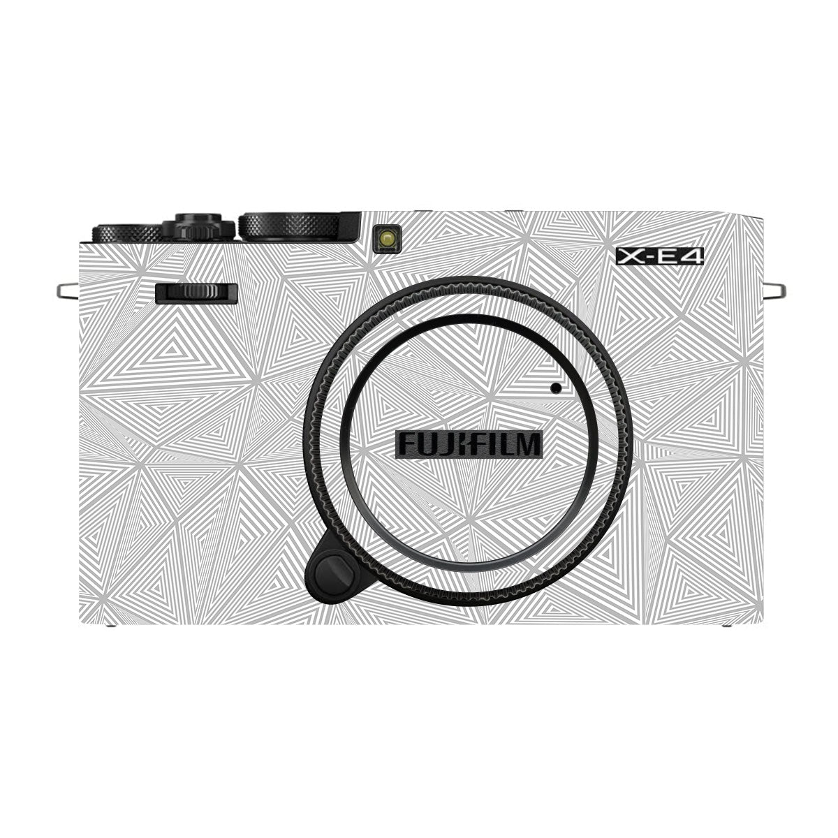 Textured Silver Prism Geometric FujiFilm X-E4 Camera Skin