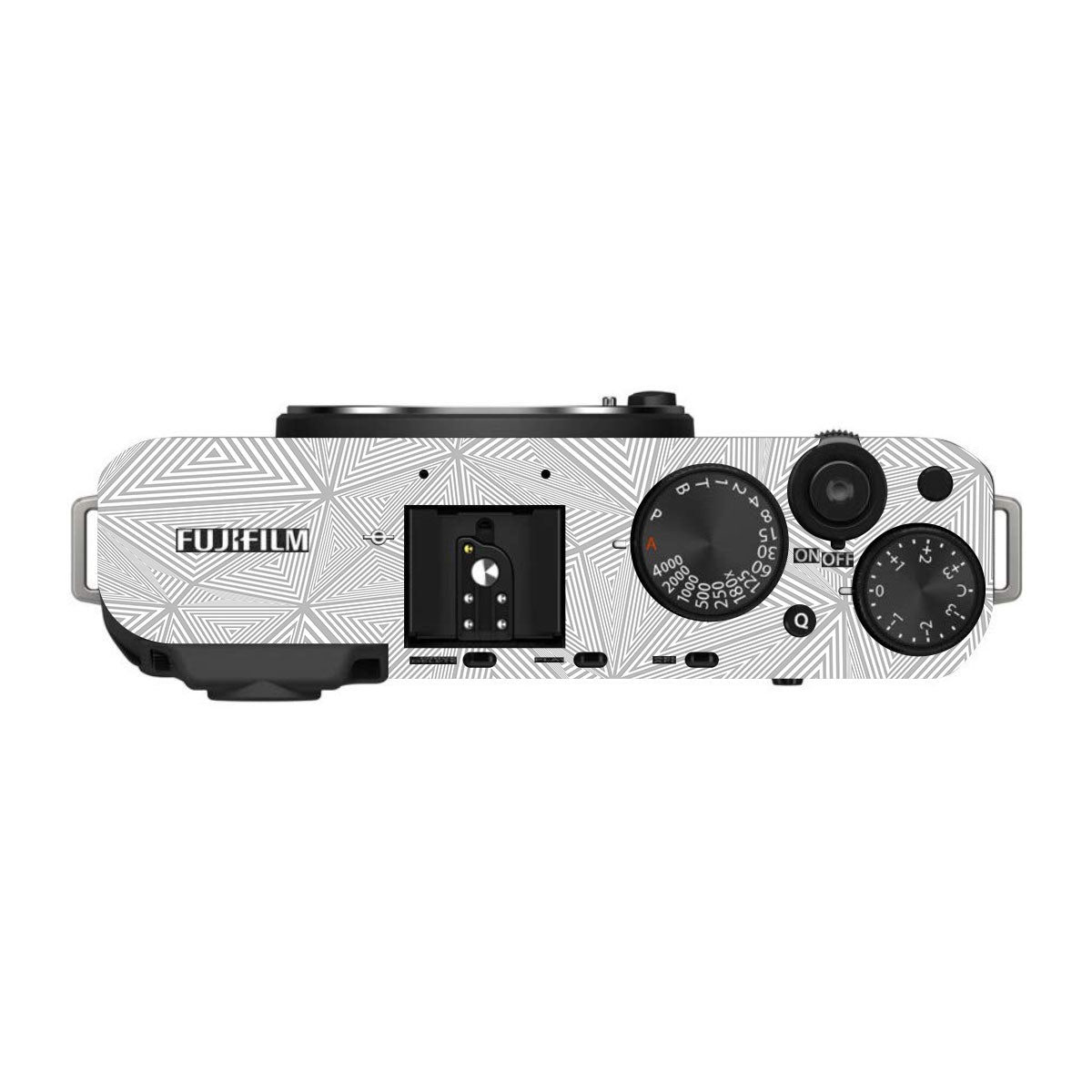 Textured Silver Prism Geometric FujiFilm X-E4 Camera Skin