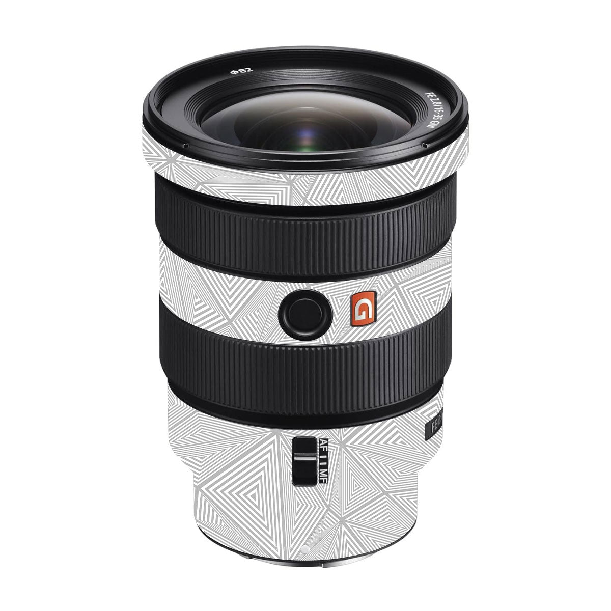 Textured Silver Prism Geometric Sony FE 16-35mm F/2.8 GM II Camera Lens Skin