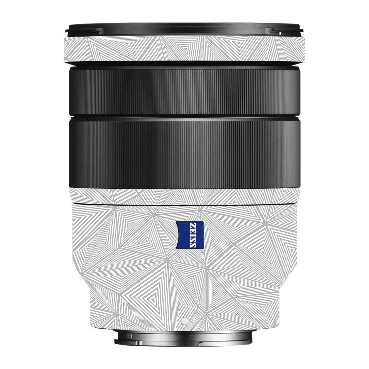 Textured Silver Prism Geometric Sony FE 16-35mm F/4 ZA OSS Camera Lens Skin