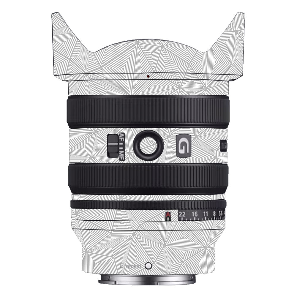 Textured Silver Prism Geometric Sony FE 24–50mm f/2.8 G Camera Lens Skin