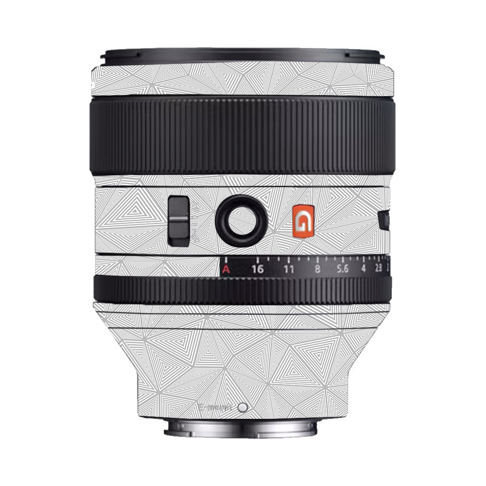 Textured Silver Prism Geometric Sony FE 85mm F/1.4 GM II Camera Lens Skin