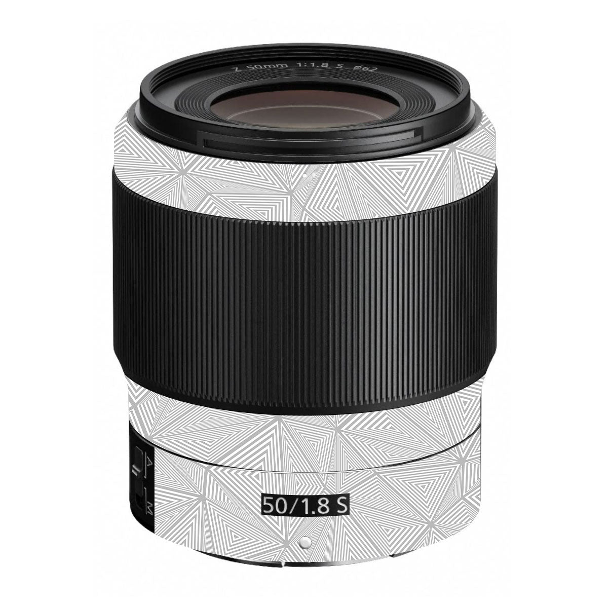 Textured Silver Prism Geometric Nikon Nikkor Z 50mm F/1.8 S Camera Lens Skin