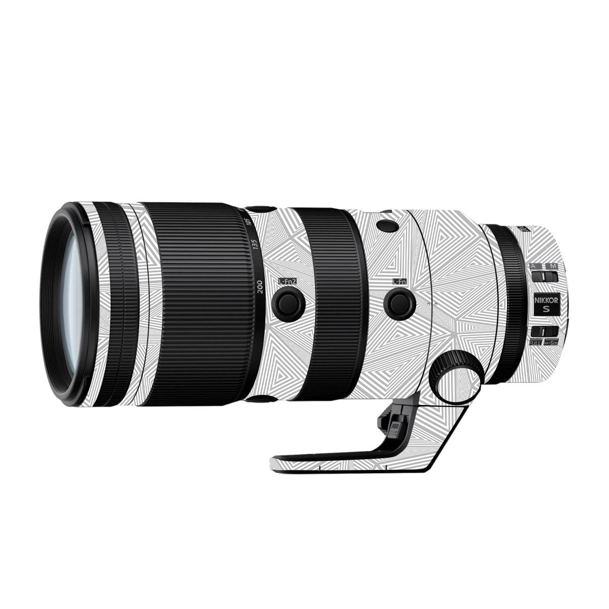 Textured Silver Prism Geometric Nikon Nikkor Z 70-200mm F/2.8 Camera Lens Skin