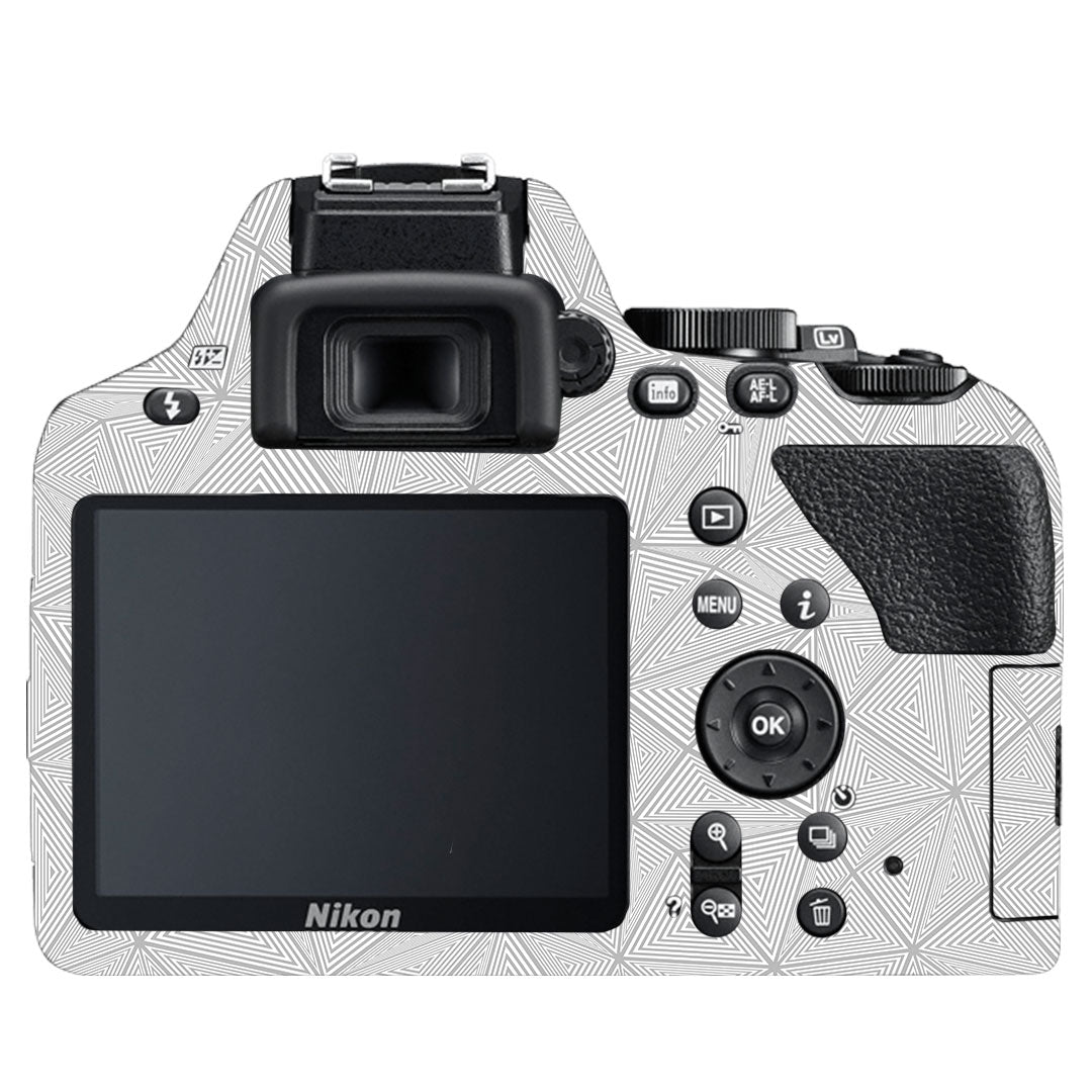 Textured Silver Prism Geometric Nikon D3500 Camera Skin