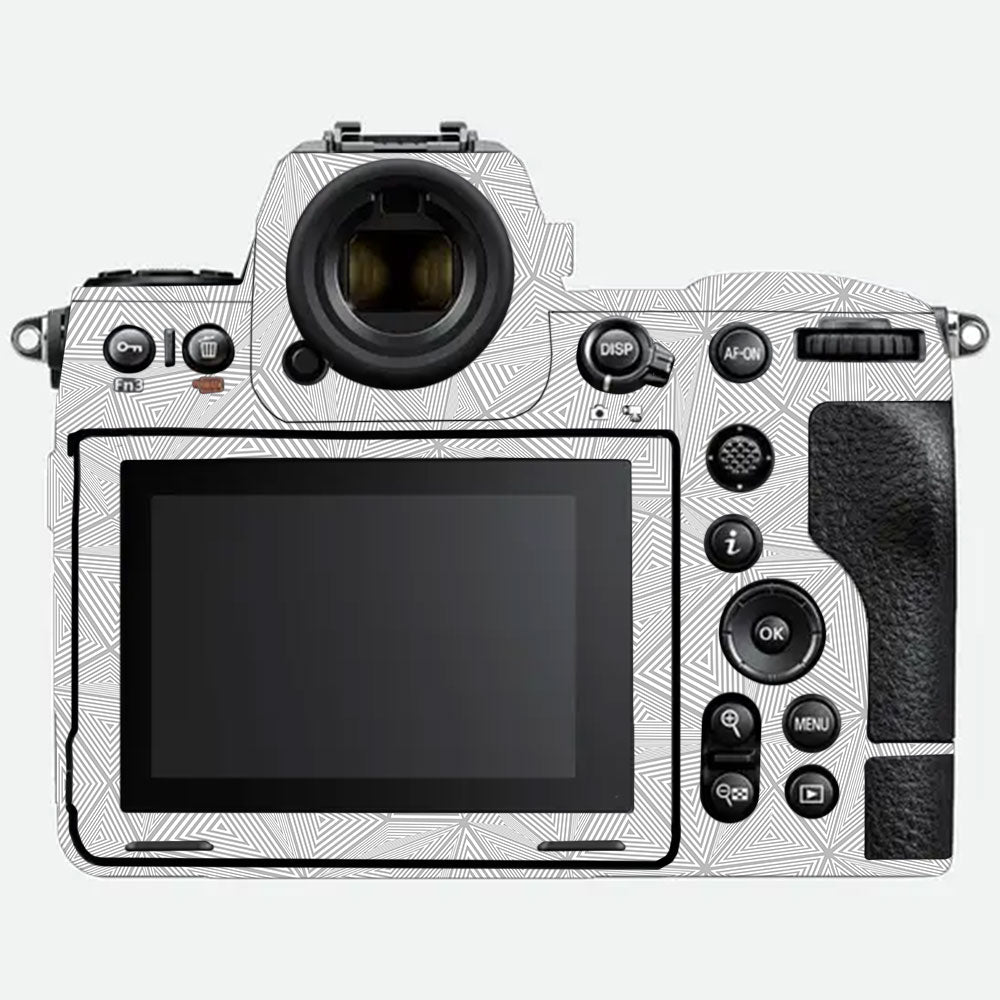 Textured Silver Prism Geometric Nikon Z8 Camera Skin