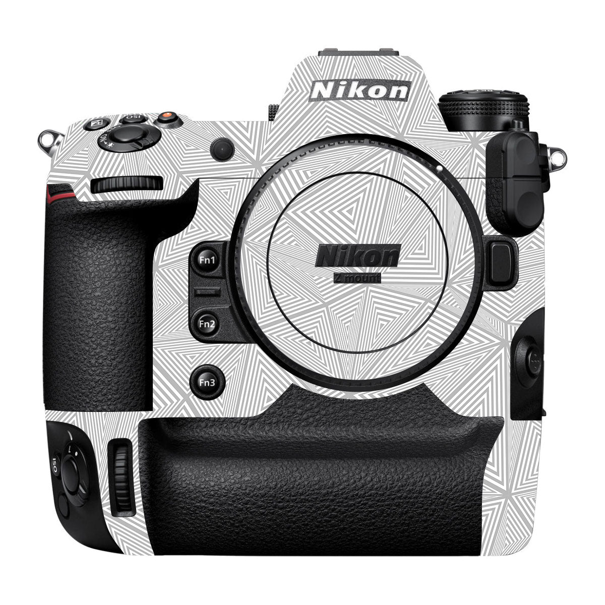 Textured Silver Prism Geometric Nikon Z9 Camera Skin