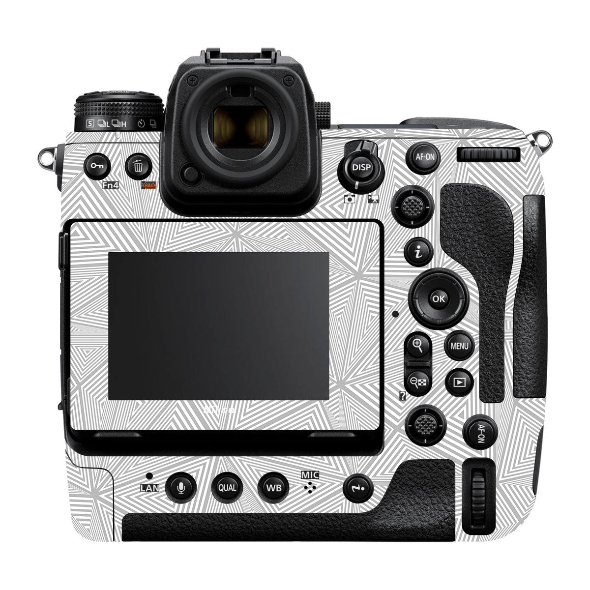Textured Silver Prism Geometric Nikon Z9 Camera Skin