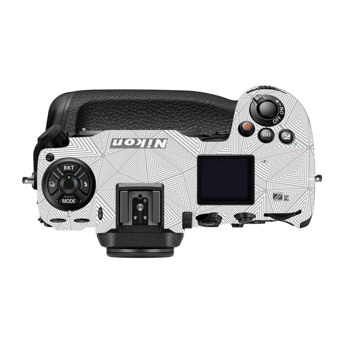 Textured Silver Prism Geometric Nikon Z9 Camera Skin
