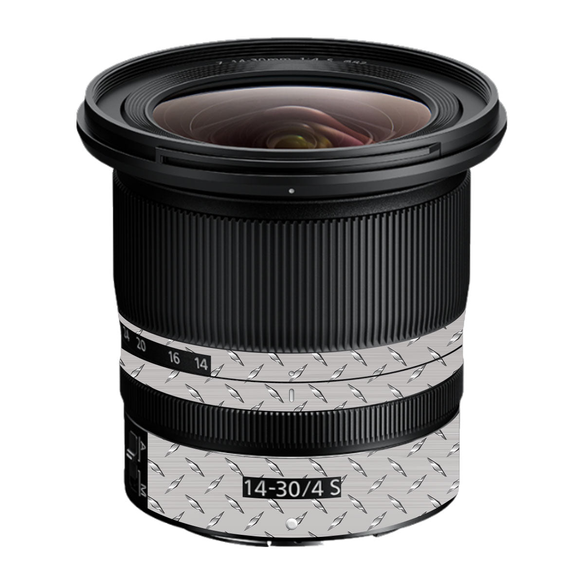 Textured Silver Tread Nikon Nikkor Z 14-30mm F/4 S Camera Lens Skin