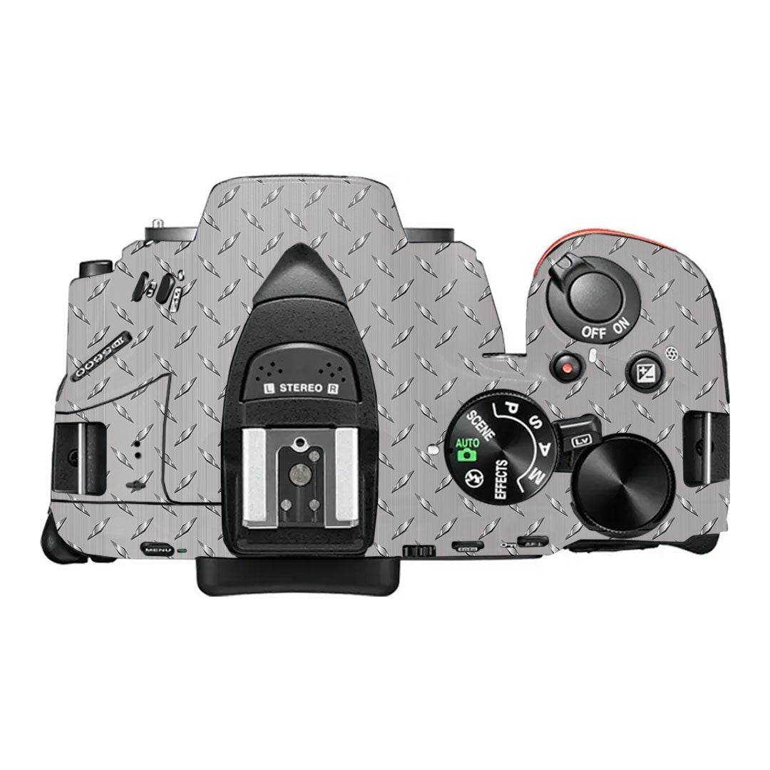 Textured Silver Tread Nikon D5600 Camera Skin