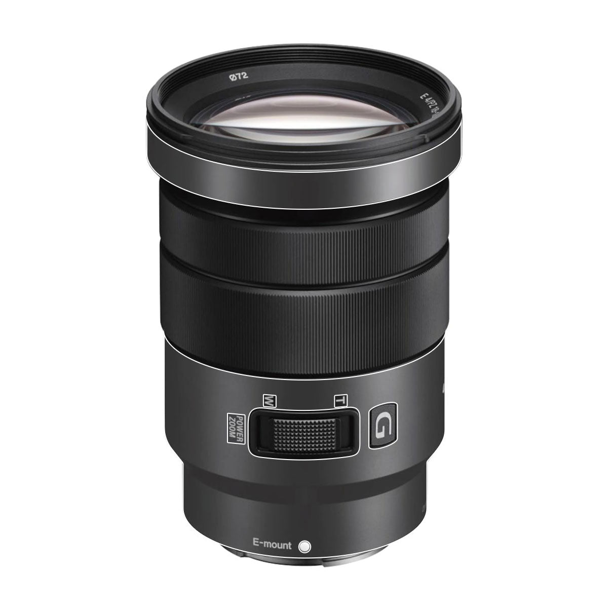 Transparent Sony E 18-105mm F/4 Camera Lens Skin