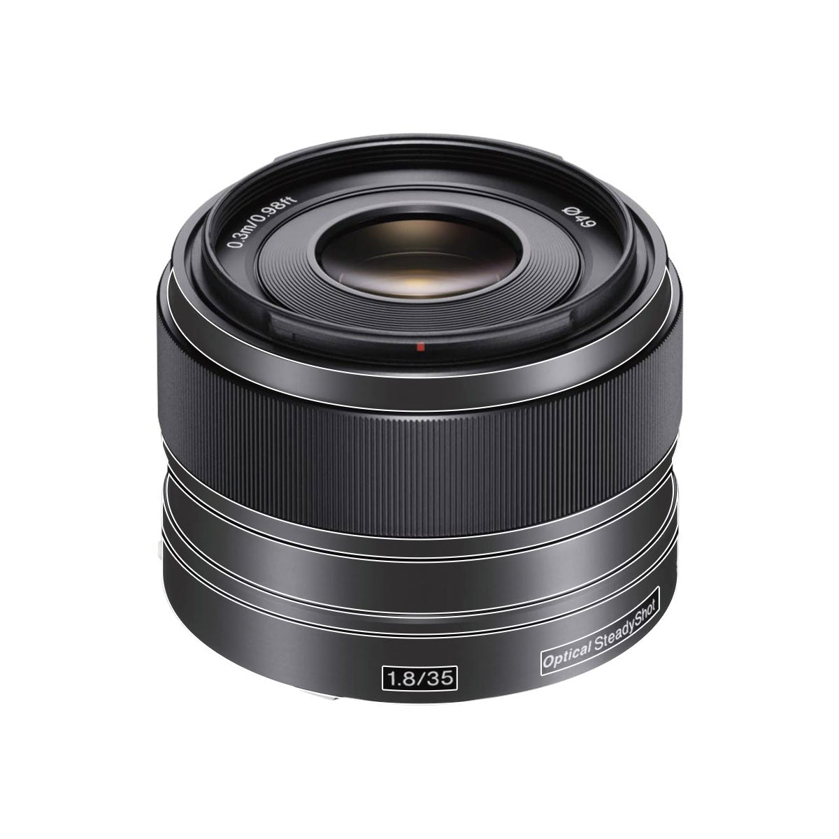 Transparent Sony E 35mm F/1.8 Camera Lens Skin