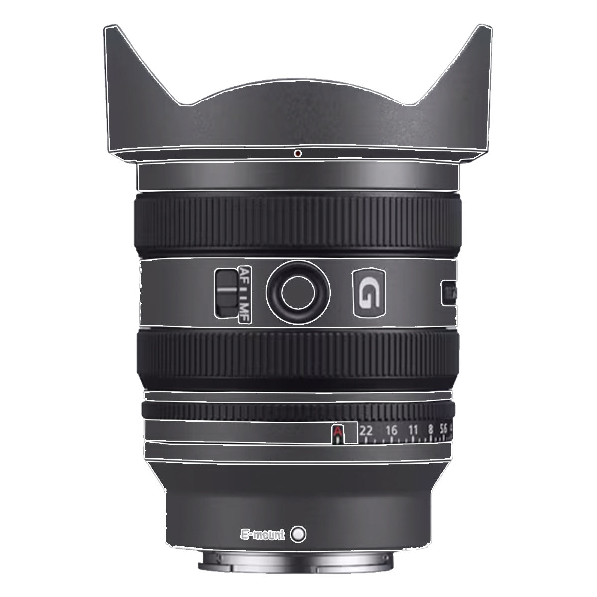 Transparent Sony FE 24–50mm f/2.8 G Camera Lens Skin