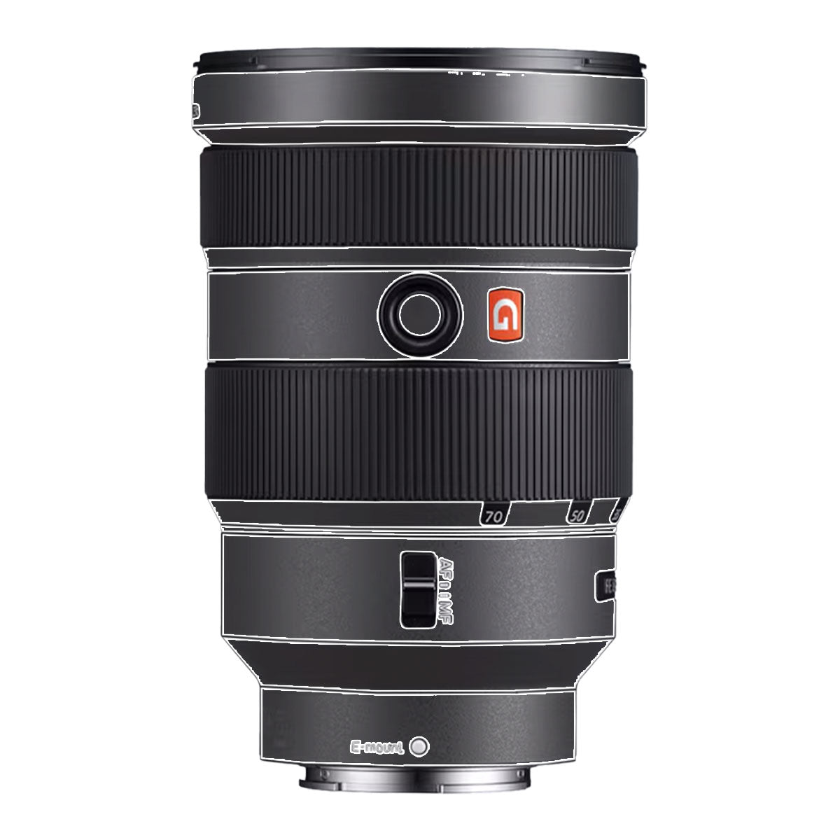 Transparent Sony FE 24-70mm f/2.8 GM Camera Lens Skin