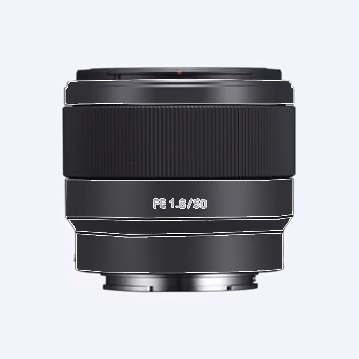 Transparent Sony FE 50mm f/1.8 Camera Lens Skin