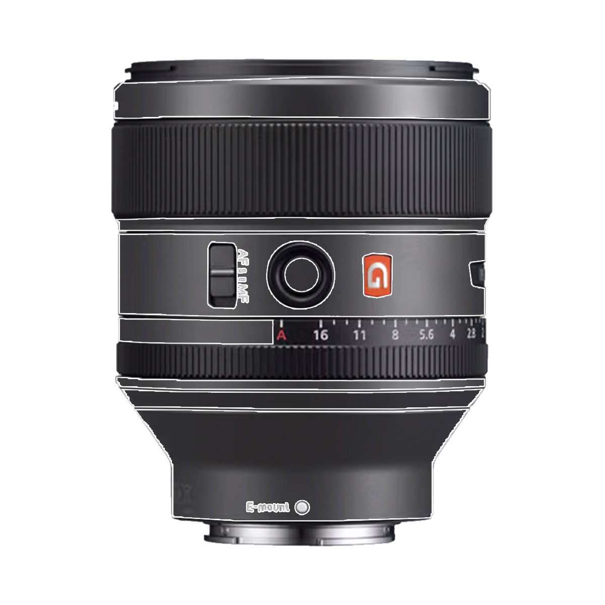 Transparent Sony FE 85mm f/1.4 GM Camera Lens Skin