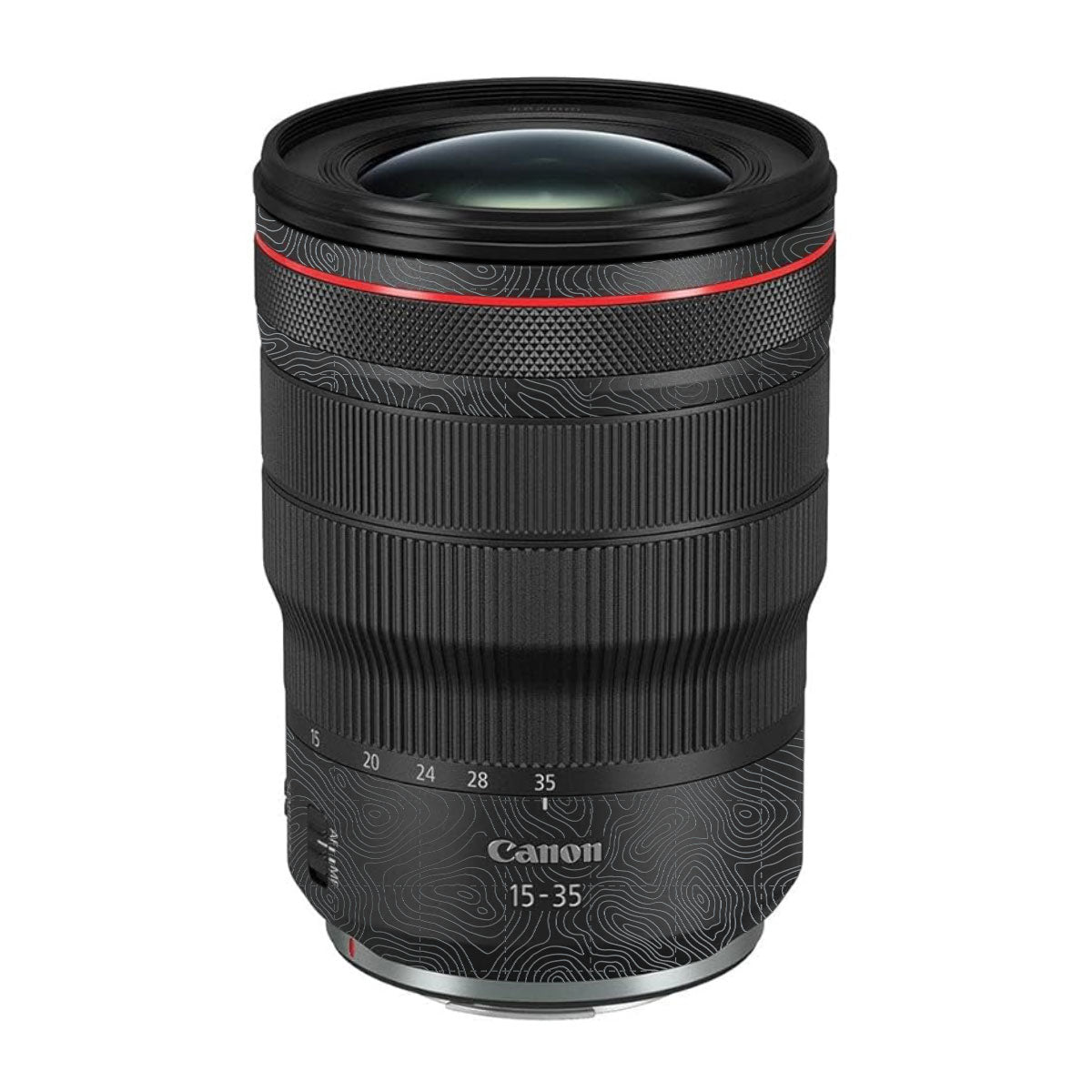 Textured Stealth Slate Canon RF 15-35mm F/2.8L USM Camera Lens Skin