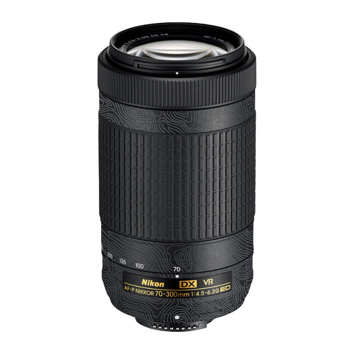 Textured Stealth Slate Nikon AF-P Nikkor 70-300mm F/4.5-6.3G ED VR Camera Lens Skin