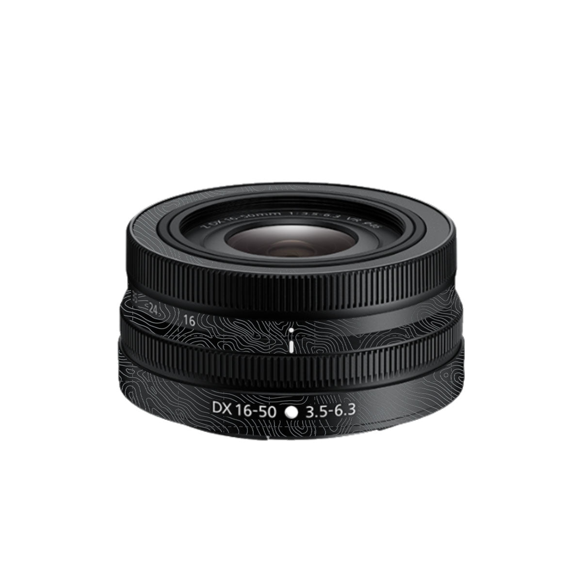 Textured Stealth Slate Nikon Nikkor Z DX 16-50mm F/3.5-6.3 VR Camera Lens Skin