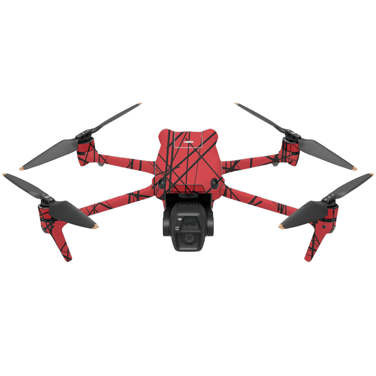 Textured Red Chaos Line DJI Air 3 Drone Skin
