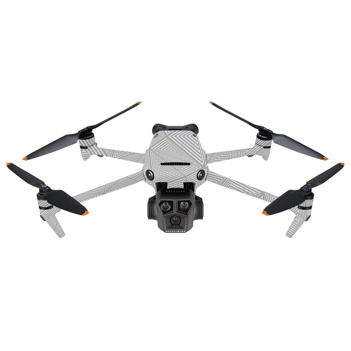 Textured Silver Prism Geometric DJI Mavic 3 Pro Drone Skin
