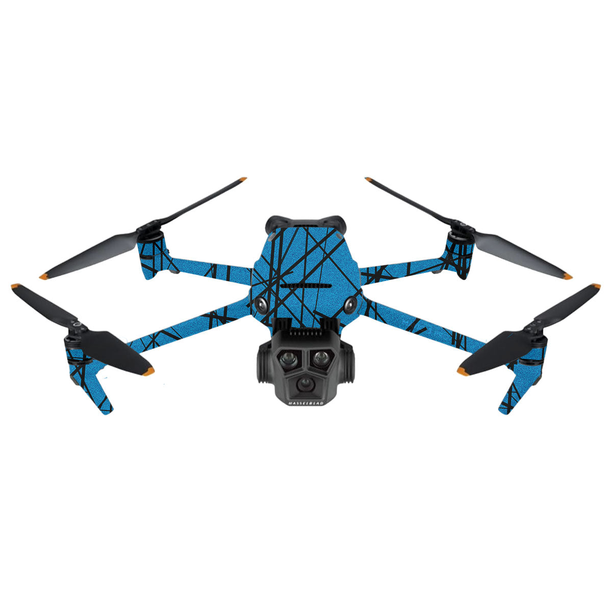 Textured Electric Blue Chaos DJI Mavic 3 Pro Drone Skin