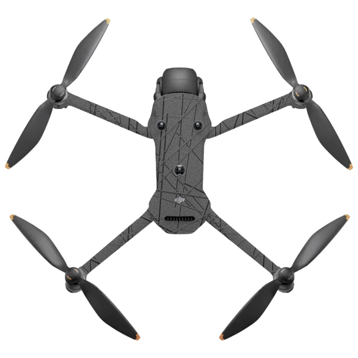 Textured Metallic Steel Grain DJI Mavic 4 Pro Drone Skin