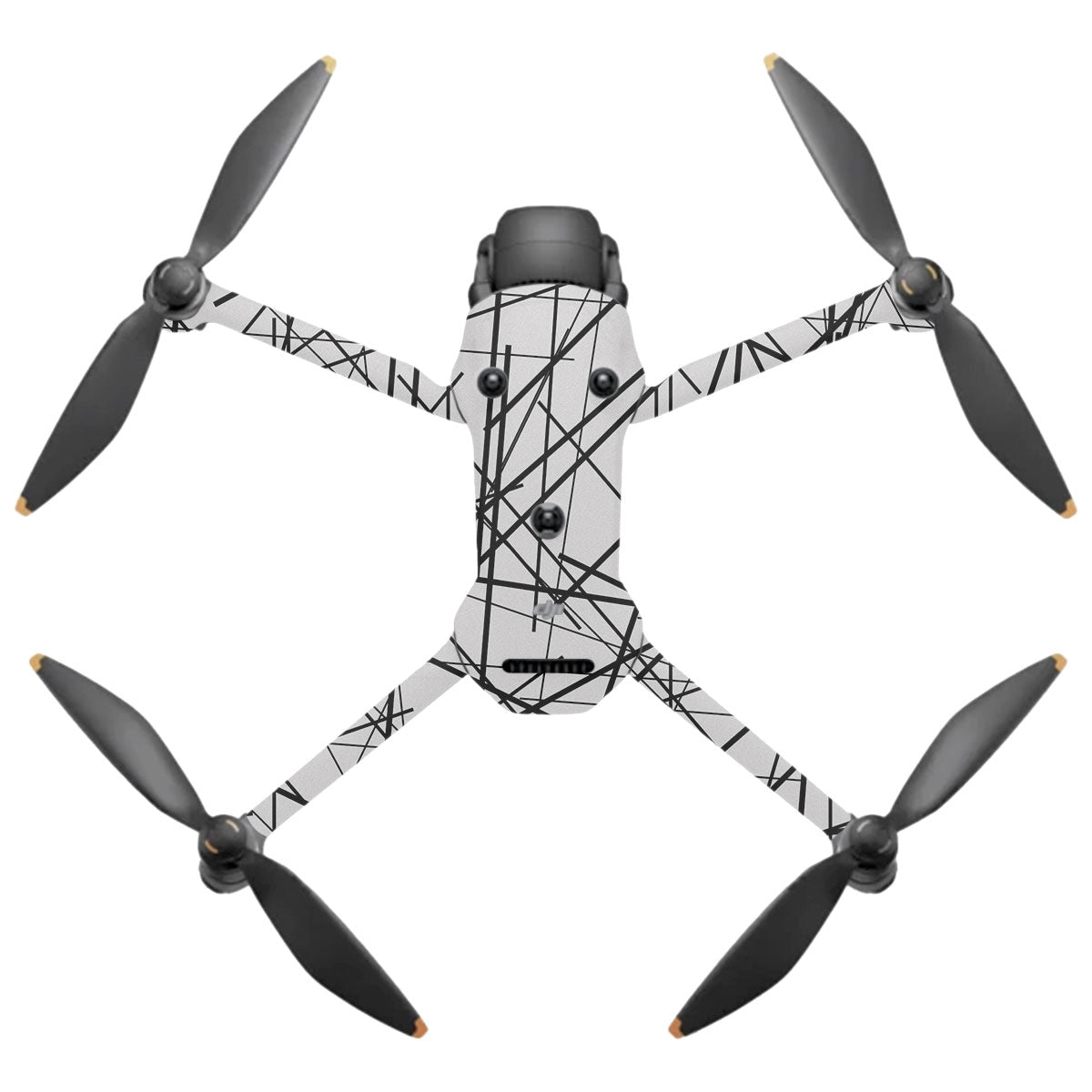 Textured White Chaos Line DJI Mavic 4 Pro Drone Skin