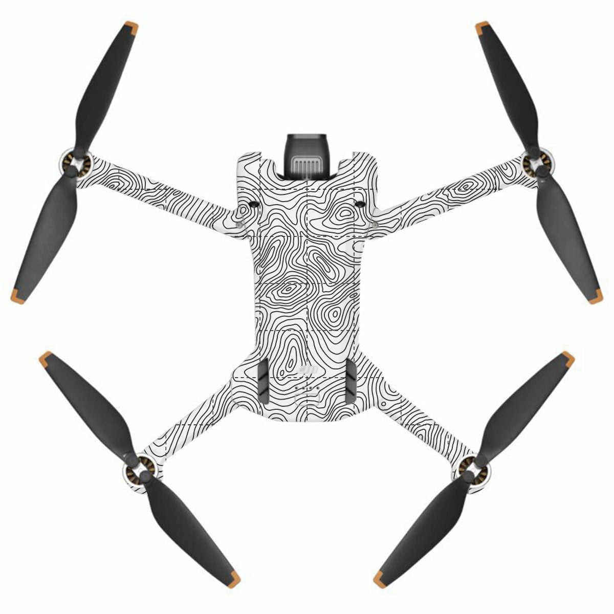 Textured Topo Flow DJI Mini 3 Pro Drone Skin