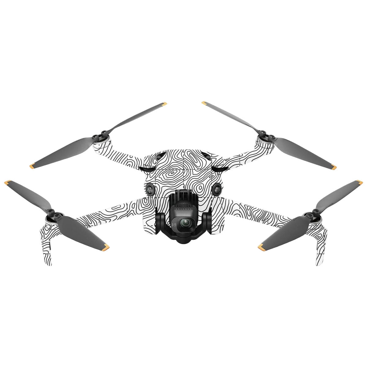 Textured Topo Flow DJI Mini 4 Pro Drone Skin