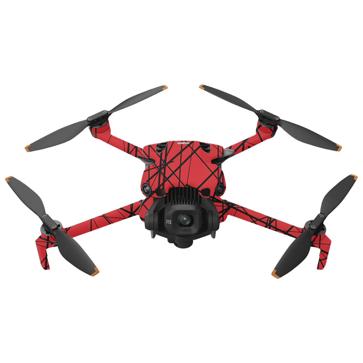 Textured Red Chaos Line DJI Mini 5 Pro Drone Skin