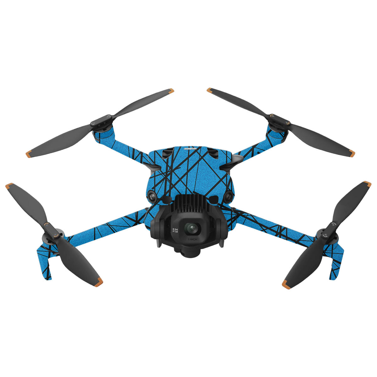 Textured Electric Blue Chaos DJI Mini 5 Pro Drone Skin