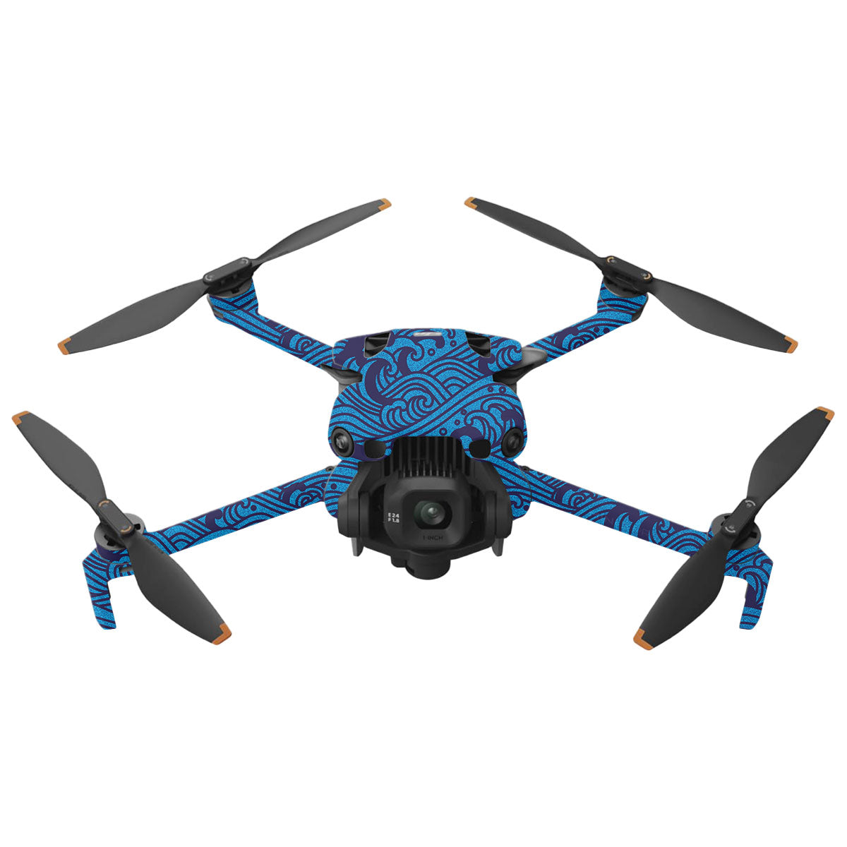 Textured Ocean Wave Blue DJI Mini 5 Pro Drone Skin