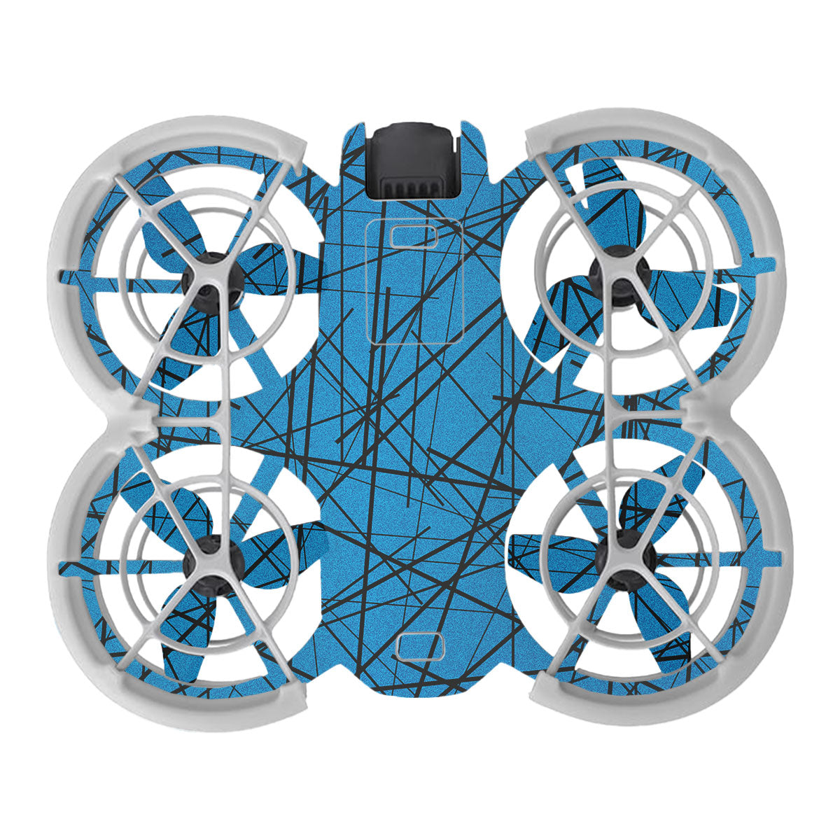 Textured Electric Blue Chaos DJI Neo Drone Skin