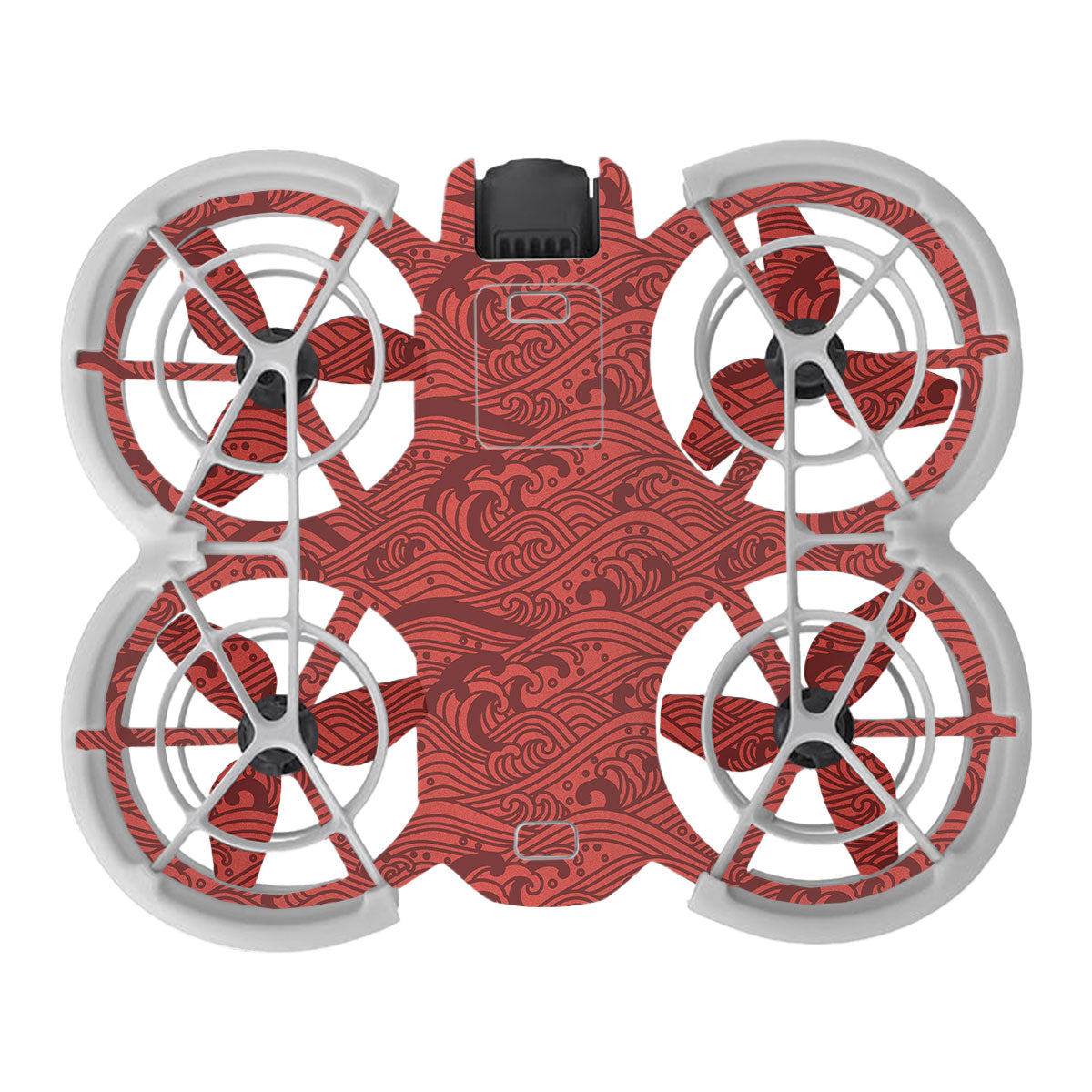 Textured Crimson Wave DJI Neo Drone Skin