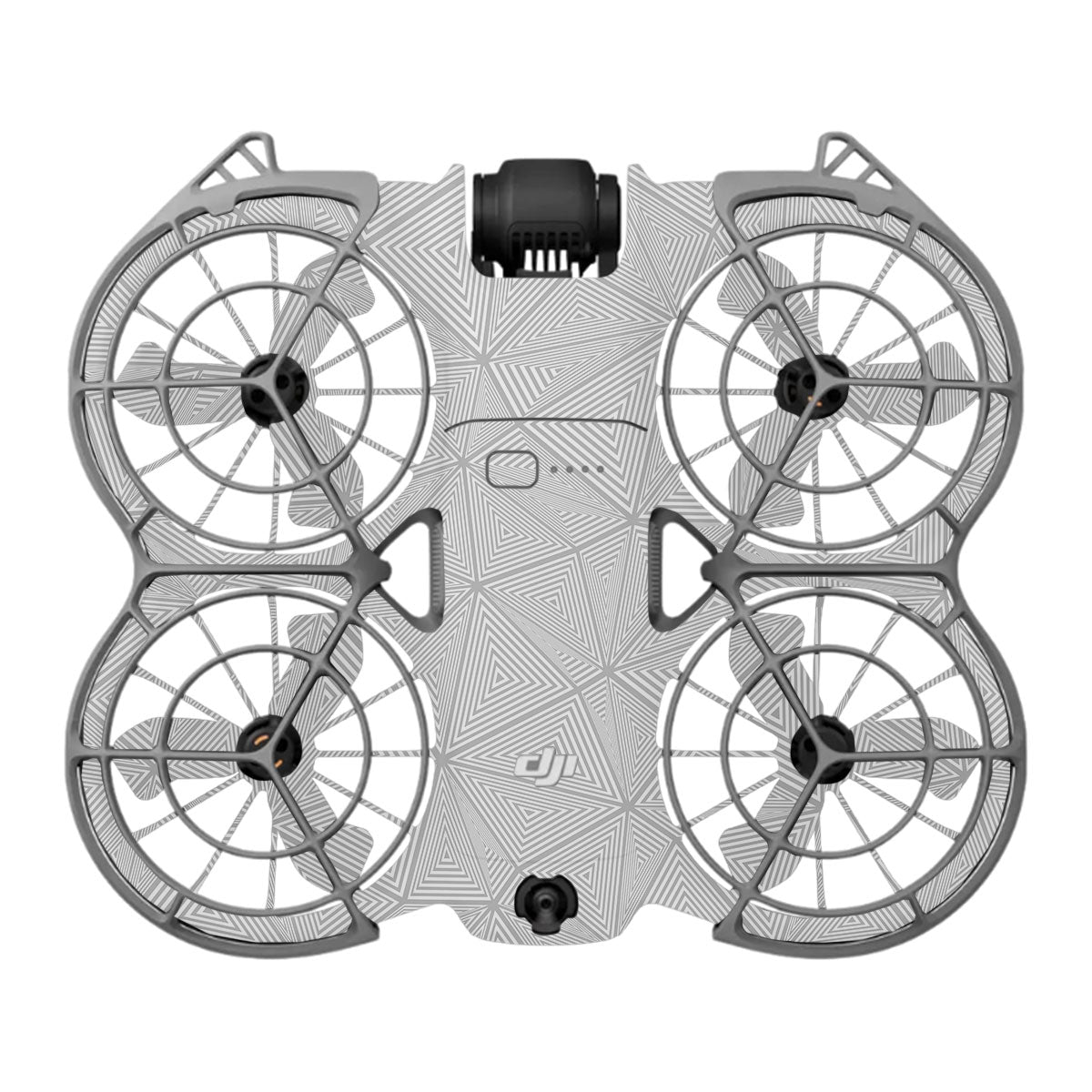 Textured Silver Prism Geometric DJI Neo 2 Drone Skin
