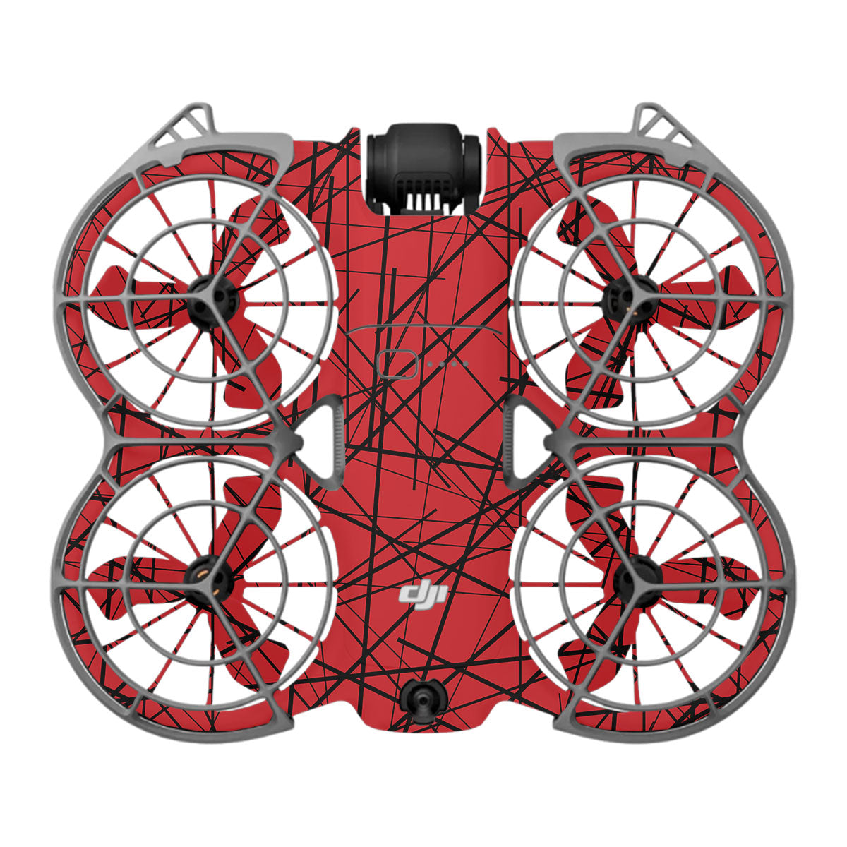 Textured Red Chaos Line DJI Neo 2 Drone Skin